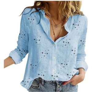 Maxpower (QU437-12, L) Solid Casual Loose Shirts For Women Autumn Vintage Women's Oversiz Maxpower (QU437-12, L) Solid Casual Loose Shirts For Women Autumn Vintage Women's Oversiz