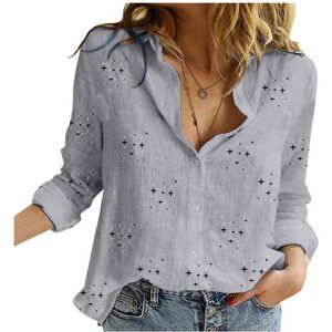 Maxpower (QU437-13, 3XL) Solid Casual Loose Shirts For Women Autumn Vintage Women's Overs Maxpower (QU437-13, 3XL) Solid Casual Loose Shirts For Women Autumn Vintage Women's Overs