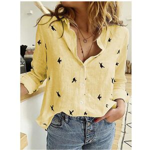 Maxpower (QU437-14, XL) Solid Casual Loose Shirts For Women Autumn Vintage Women's Oversi Maxpower (QU437-14, XL) Solid Casual Loose Shirts For Women Autumn Vintage Women's Oversi