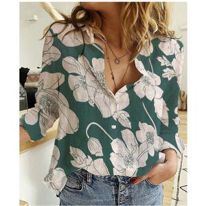 Maxpower (QU437-20, 5XL) Solid Casual Loose Shirts For Women Autumn Vintage Women's Overs Maxpower (QU437-20, 5XL) Solid Casual Loose Shirts For Women Autumn Vintage Women's Overs