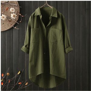 Maxpower (AG, L) Womens Cotton Button Down Shirts Solid Classic Long Sleeve Work Blouses Maxpower (AG, L) Womens Cotton Button Down Shirts Solid Classic Long Sleeve Work Blouses