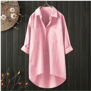 Maxpower (Pink, XXXL) Womens Cotton Button Down Shirts Solid Classic Long Sleeve Work Blo Maxpower (Pink, XXXL) Womens Cotton Button Down Shirts Solid Classic Long Sleeve Work Blo
