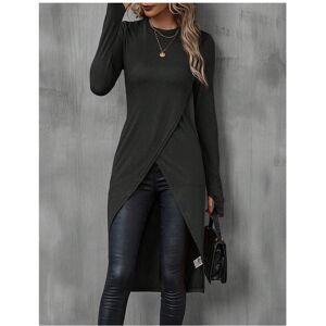 Maxpower (Black, XS) Women's T-Shirts Autumn French Decent Plain Long Sleeve Crew Neck Wr Maxpower (Black, XS) Women's T-Shirts Autumn French Decent Plain Long Sleeve Crew Neck Wr