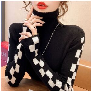 Maxpower (black, XXXL) Pile Collar Plaid Bottoming Shirt Female New Autumn Winter Tempera Maxpower (black, XXXL) Pile Collar Plaid Bottoming Shirt Female New Autumn Winter Tempera