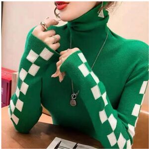 Maxpower (green, S) Pile Collar Plaid Bottoming Shirt Female New Autumn Winter Temperamen Maxpower (green, S) Pile Collar Plaid Bottoming Shirt Female New Autumn Winter Temperamen