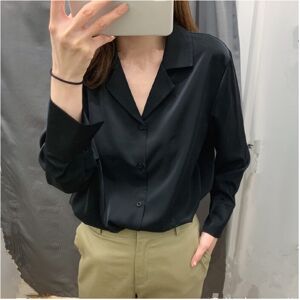 Maxpower (black, M) Womens Tops And Blouses Solid White Blouse Office Shirt Blusas Mujer Maxpower (black, M) Womens Tops And Blouses Solid White Blouse Office Shirt Blusas Mujer