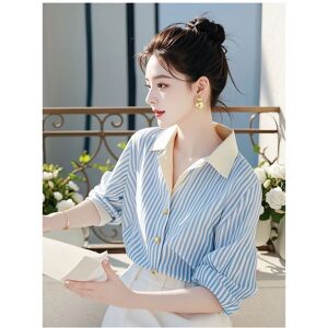 Maxpower (Light Blue, S) Beautiful Red Striped Polo Shirts Spring Autumn New Long Sleeve Maxpower (Light Blue, S) Beautiful Red Striped Polo Shirts Spring Autumn New Long Sleeve