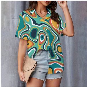 Maxpower (B48SLCZ8116276, L) New Fashionable Women's Shirts Elegant 3d Cartoon Cat Printe Maxpower (B48SLCZ8116276, L) New Fashionable Women's Shirts Elegant 3d Cartoon Cat Printe