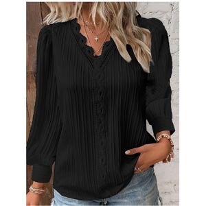 Maxpower (Long- Black, L) Fashion V-neck Patchwork Tops Women Clothing Harajuku T-Shirts Maxpower (Long- Black, L) Fashion V-neck Patchwork Tops Women Clothing Harajuku T-Shirts