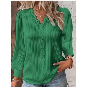 Maxpower (Long- Green, L) Fashion V-neck Patchwork Tops Women Clothing Harajuku T-Shirts Maxpower (Long- Green, L) Fashion V-neck Patchwork Tops Women Clothing Harajuku T-Shirts