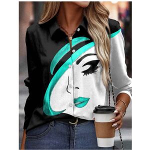 Maxpower (B25SLTHA241211J, S) Spring and Autumn New Elegant Long Sleeve Women's Shirt Cas Maxpower (B25SLTHA241211J, S) Spring and Autumn New Elegant Long Sleeve Women's Shirt Cas