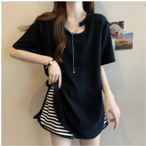 Maxpower (Black, M) Short Sleeve T Shirts for Women Summer New Loose Solid Simplicity Plu Maxpower (Black, M) Short Sleeve T Shirts for Women Summer New Loose Solid Simplicity Plu