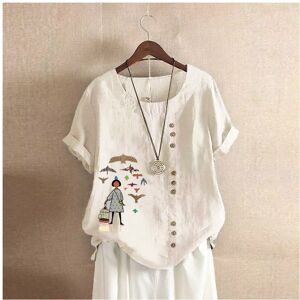 Maxpower (Beige Traveler, 2XL) Over Retro Vintage Floral Print Button Blouse Shirts Summe Maxpower (Beige Traveler, 2XL) Over Retro Vintage Floral Print Button Blouse Shirts Summe