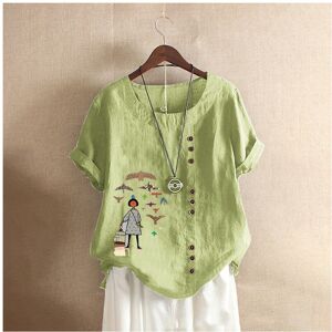 Maxpower (Mint Green Traveler, L) Over Retro Vintage Floral Print Button Blouse Shirts Su Maxpower (Mint Green Traveler, L) Over Retro Vintage Floral Print Button Blouse Shirts Su