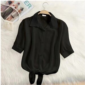 Maxpower (black, M) New Womens Tops Fashion Women Summer Chiffon Blouse Short Sleeve Cas Maxpower (black, M) New Womens Tops Fashion Women Summer Chiffon Blouse Short Sleeve Cas