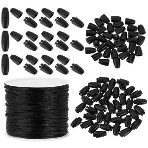 Unbranded Lanyard Breakaway Buckle, 24mm Black Bead Barrel Connector Closure Buckle for DI Unbranded Lanyard Breakaway Buckle, 24mm Black Bead Barrel Connector Closure Buckle for DI