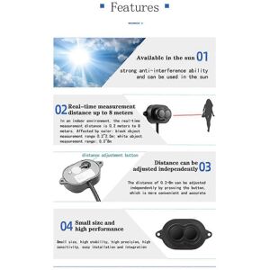 Unbranded XKC-KL800 2024New 8m Laser Distance Sensor,DC5-24v Laser Optical Proximity Switc Unbranded XKC-KL800 2024New 8m Laser Distance Sensor,DC5-24v Laser Optical Proximity Switc