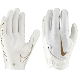 Nike Vapor Jet 7.0 Football Gloves White White Gold 2XL Nike Vapor Jet 7.0 Football Gloves White White Gold 2XL