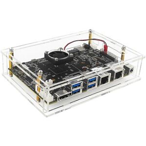 Unbranded For Banana Pi -F3 Acrylic Case Transparent Shell Protective with Cooling Fan for Unbranded For Banana Pi -F3 Acrylic Case Transparent Shell Protective with Cooling Fan for