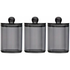 Unbranded 3 Pack Qtip Dispenser Jars Bathroom Jar Black Plastic Holder Storage Box for Cot Unbranded 3 Pack Qtip Dispenser Jars Bathroom Jar Black Plastic Holder Storage Box for Cot