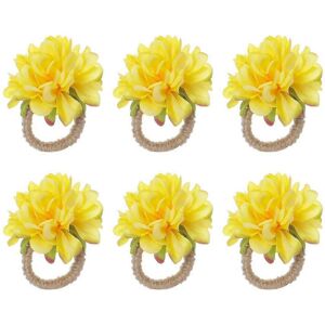 Unbranded Pearl Napkin Rings , Rustic Rose Napkin Rings Flower Dinner Napkin Holder for Ta Unbranded Pearl Napkin Rings , Rustic Rose Napkin Rings Flower Dinner Napkin Holder for Ta