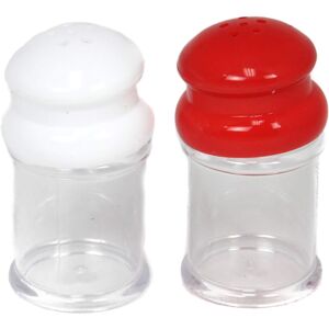 chef craft Salt & Pepper Shakers White and Red, 35-Inches Tall by 175-Inches Wid chef craft Salt & Pepper Shakers White and Red, 35-Inches Tall by 175-Inches Wid
