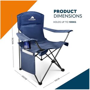 Keplin Voyager Folding Camping Chair 2-Pack, Lightweight with Pocket and Drinks Holder, Keplin Voyager Folding Camping Chair 2-Pack, Lightweight with Pocket and Drinks Holder,