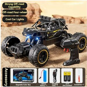 Maxpower (19CM Black 4WD) New 6WD Oversize Remote Control Car With Led Lights Spray 2.4G Maxpower (19CM Black 4WD) New 6WD Oversize Remote Control Car With Led Lights Spray 2.4G