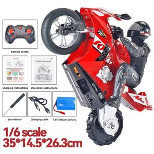 Maxpower (RED Big Scale) RC Motorcycles Toys for Boys 1/6 Electric Motor RC Cars High Spe Maxpower (RED Big Scale) RC Motorcycles Toys for Boys 1/6 Electric Motor RC Cars High Spe