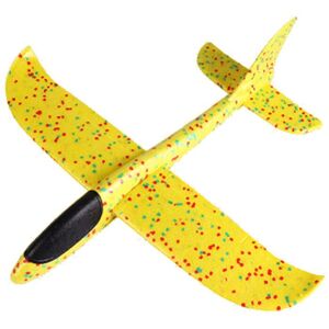 Maxpower (Yellow) 48CM Big Foam Plane Glider Hand Throw Airplane Light Inertial EPP Bubbl Maxpower (Yellow) 48CM Big Foam Plane Glider Hand Throw Airplane Light Inertial EPP Bubbl