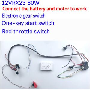 Maxpower (12V RX23 C) DIY 200W wire harness for children's electric car with switch and Maxpower (12V RX23 C) DIY 200W wire harness for children's electric car with switch and