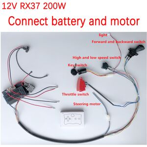 Maxpower (12V RX37 A) DIY 200W wire harness for children's electric car with switch and Maxpower (12V RX37 A) DIY 200W wire harness for children's electric car with switch and