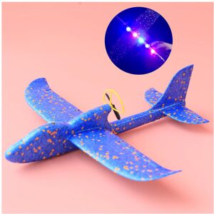 Maxpower (A) Electric Foam Plane Glider Hand Throw Airplane with LED Light Automatic Flig Maxpower (A) Electric Foam Plane Glider Hand Throw Airplane with LED Light Automatic Flig