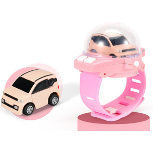 Maxpower (infrared Maca pink) Mini Cartoon RC Small Car Analog Watch Remote Control Cute Maxpower (infrared Maca pink) Mini Cartoon RC Small Car Analog Watch Remote Control Cute