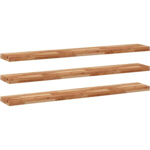 (dark brown, 160 x 20 x 4 cm/ 3 pcs) vidaXL Floating Shelves Wall Storage Shelf (dark brown, 160 x 20 x 4 cm/ 3 pcs) vidaXL Floating Shelves Wall Storage Shelf