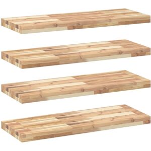 (natural, 100 x 30 x 4 cm/ 4 pcs) vidaXL Floating Shelves Wall Storage Shelf 4pc (natural, 100 x 30 x 4 cm/ 4 pcs) vidaXL Floating Shelves Wall Storage Shelf 4pc