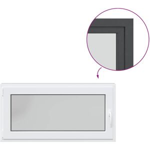 vidaXL Basement Window "RISOR" 120x60 cm Tilt&Turn DIN Left Anthracite vidaXL Basement Window "RISOR" 120x60 cm Tilt&Turn DIN Left Anthracite