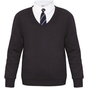 a2zkids (L, Black) Adult Kids Unisex Single & 2 Pack V Neck Jumper a2zkids (L, Black) Adult Kids Unisex Single & 2 Pack V Neck Jumper