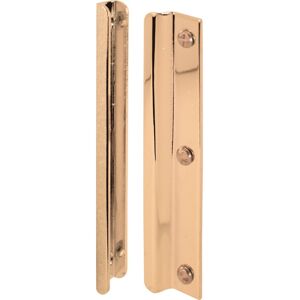 PRiME Line U 9512Brass Single Bore Hole Lock and Door Reinforcement Plate for 1- PRiME Line U 9512Brass Single Bore Hole Lock and Door Reinforcement Plate for 1-
