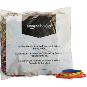 Amazon Basics Assorted Size and Color Rubber Bands 0.5 lb. Amazon Basics Assorted Size and Color Rubber Bands 0.5 lb.
