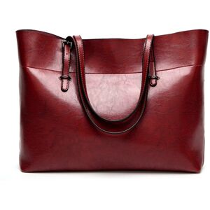 Unbranded (wine red) Elegant Leather Tote Bag Versatile Shoulder & Handbag for Women Unbranded (wine red) Elegant Leather Tote Bag Versatile Shoulder & Handbag for Women