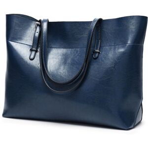 Unbranded (dark blue) Elegant Leather Tote Bag Versatile Shoulder & Handbag for Women Unbranded (dark blue) Elegant Leather Tote Bag Versatile Shoulder & Handbag for Women