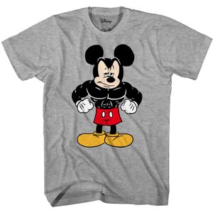 Disney Mickey Mouse Tough Men's Adult Graphic Tee T-Shirt (Grey Heather X-Large) Disney Mickey Mouse Tough Men's Adult Graphic Tee T-Shirt (Grey Heather X-Large)