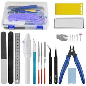 Maxpower 24PCS Modeler Basic Tools Craft Set Gundam Model Tools Kit for Model Assemble Ca Maxpower 24PCS Modeler Basic Tools Craft Set Gundam Model Tools Kit for Model Assemble Ca
