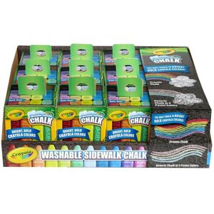 Crayola BIN514008 Washable Sidewalk Chalk Tray - 16 Count Crayola BIN514008 Washable Sidewalk Chalk Tray - 16 Count