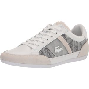 Lacoste Men's Chaymon Sneaker White/Black 8 Lacoste Men's Chaymon Sneaker White/Black 8