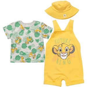 Disney Lion King Simba Baby Boys 3 Piece Outfit Set: Overalls T-Shirt Hat 24 Mon Disney Lion King Simba Baby Boys 3 Piece Outfit Set: Overalls T-Shirt Hat 24 Mon
