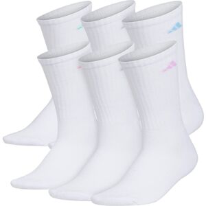 adidas Women's Athletic Cushioned Crew Socks (6-Pair) with Arch Compre adidas Women's Athletic Cushioned Crew Socks (6-Pair) with Arch Compre