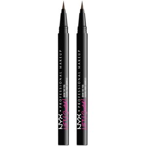 NYX PROFESSIONAL MAKEUP Lift & Snatch Eyebrow Tint Pen Ash Brown Pack Of 2 NYX PROFESSIONAL MAKEUP Lift & Snatch Eyebrow Tint Pen Ash Brown Pack Of 2