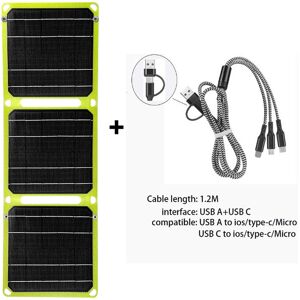 Maxpower (with cable) USB+PD solar power bank 5v/9v/12v Photovoltaic panel outdoor campi Maxpower (with cable) USB+PD solar power bank 5v/9v/12v Photovoltaic panel outdoor campi